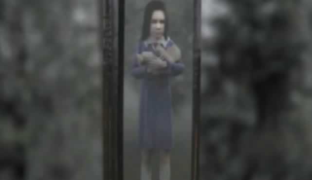Alessa deixa a criança na estrada em Silent Hill Origins