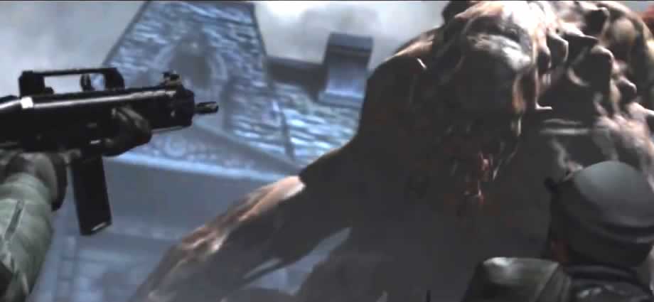 A criatura gigante que veio de um helicóptero em Resident Evil 6