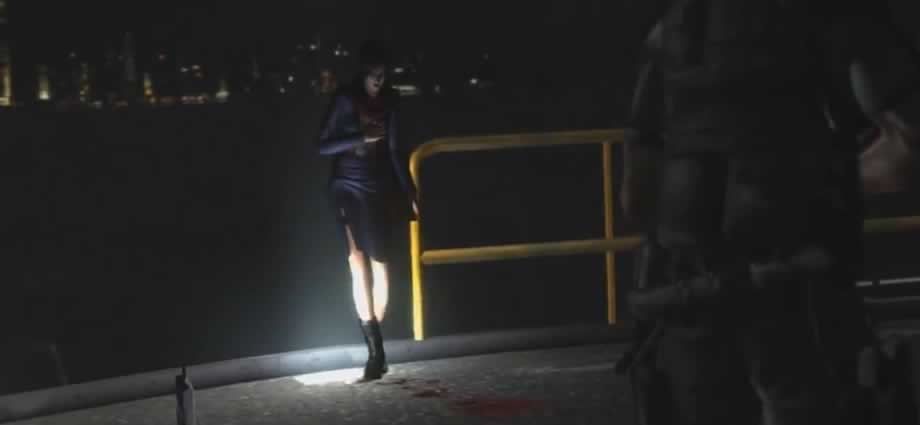 Carla leva um tiro e cai do terraço em Resident Evil 6