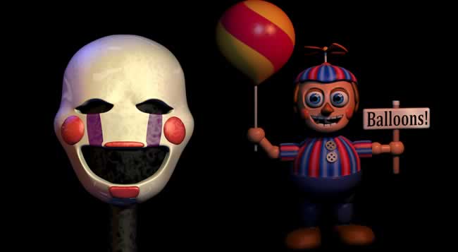 Ballon Boy e The Puppet de Five Nights at Freddy's 2