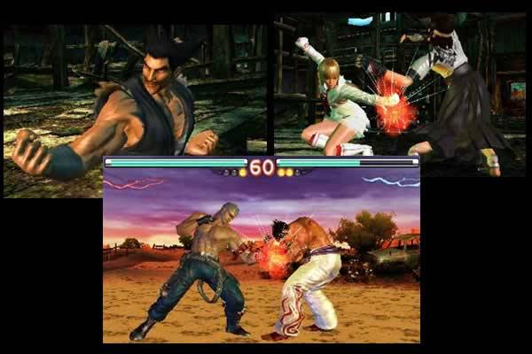 Tekken 3D Prime Edition cenas da gameplay
