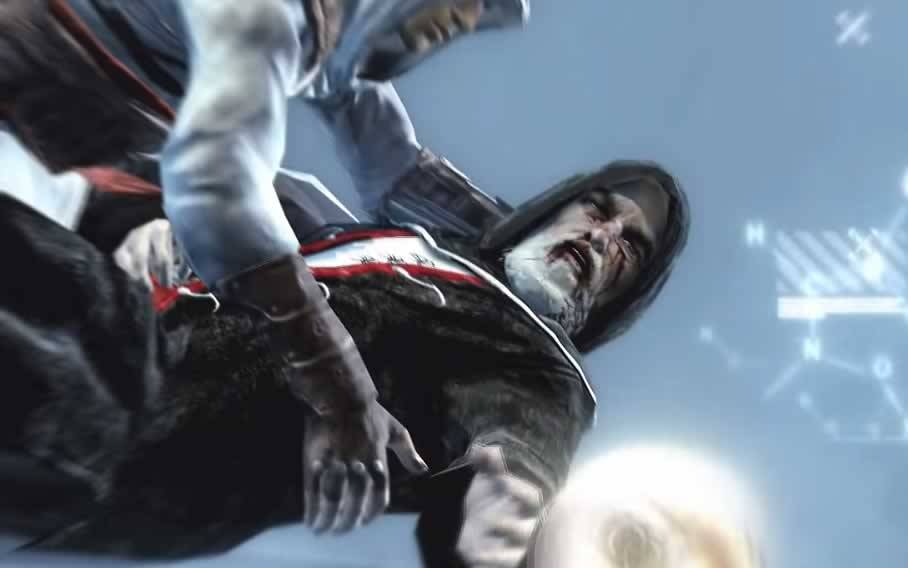 a morte de Al Mualim em Assassin's Creed