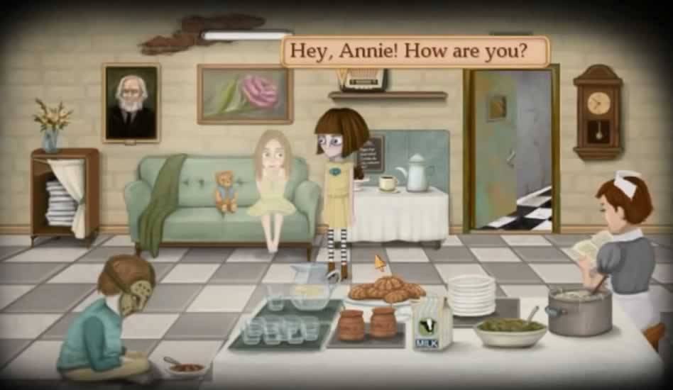 Fran conversando com Annie na cozinha