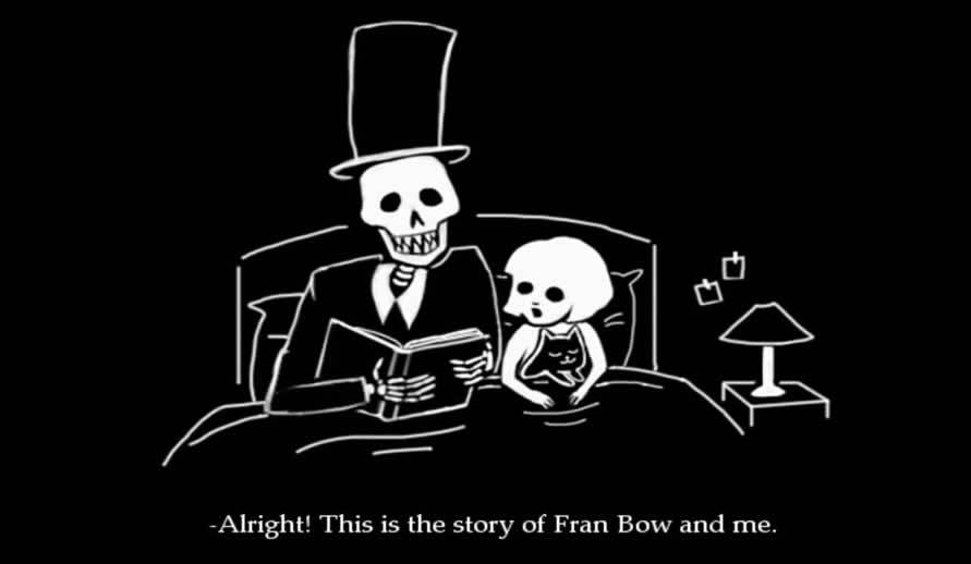 Itward contando uma história para Fran Bow