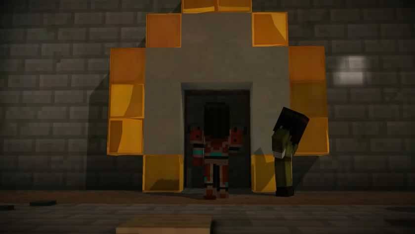Jesse e Ivor encontram um portal amarelo