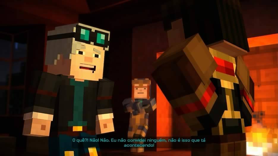 O interrogatório do episódio 6 de Minecraft Story Mdoe