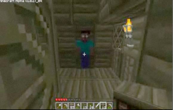 Primeira imagem do Herobrine de Minecraft