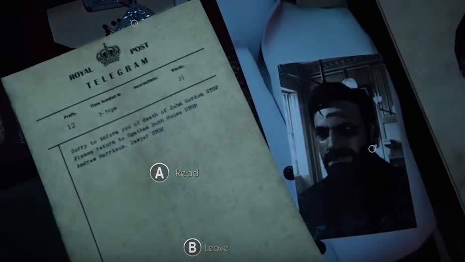 Interação com objetos no jogo Black Mirror de 2017