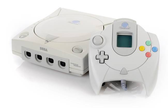 O Dreamcast e seu controle principal