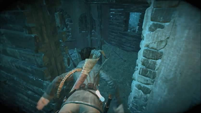 Lara mergulhando Rise of The Tomb Raider