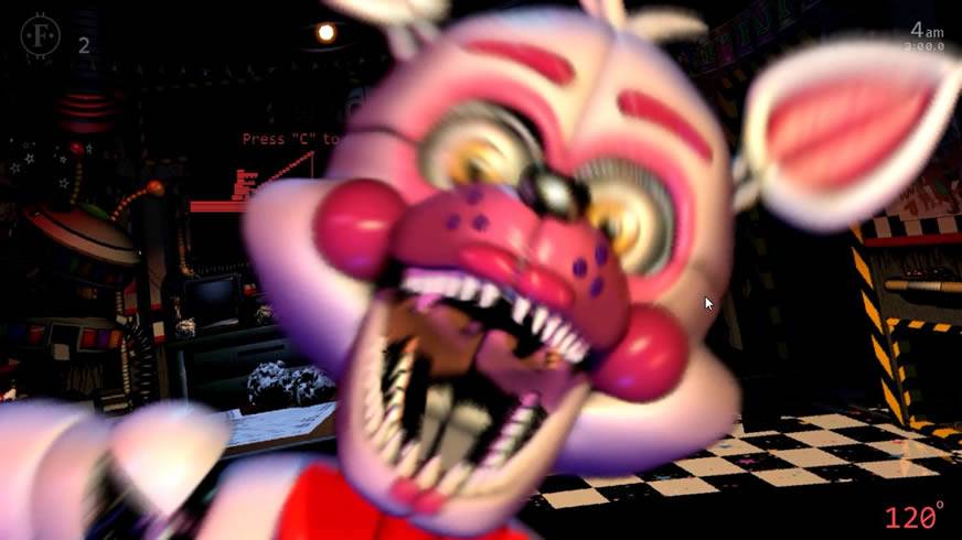 Jumpscare do Funtime Foxy em Pay Attention 1 UCN