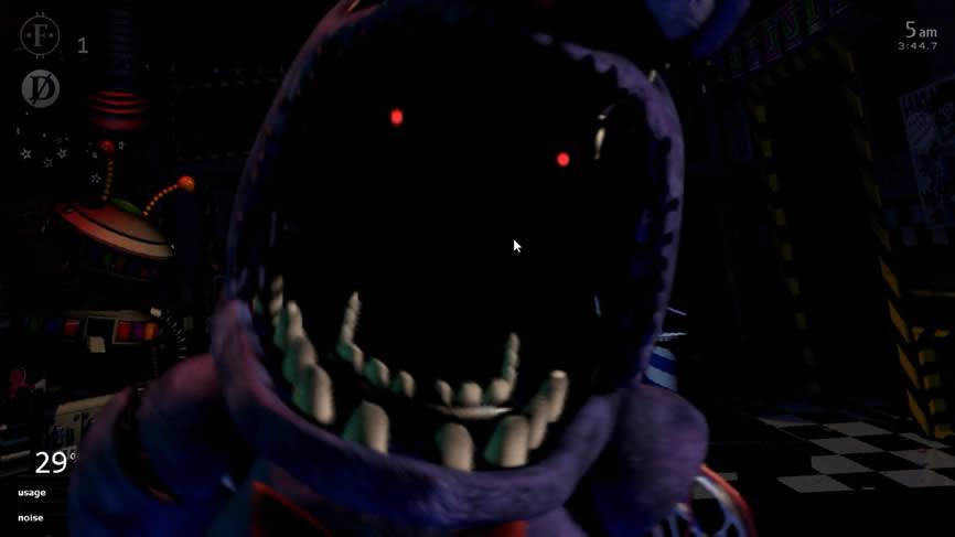 Withered Bonnie jumpscare em UCN