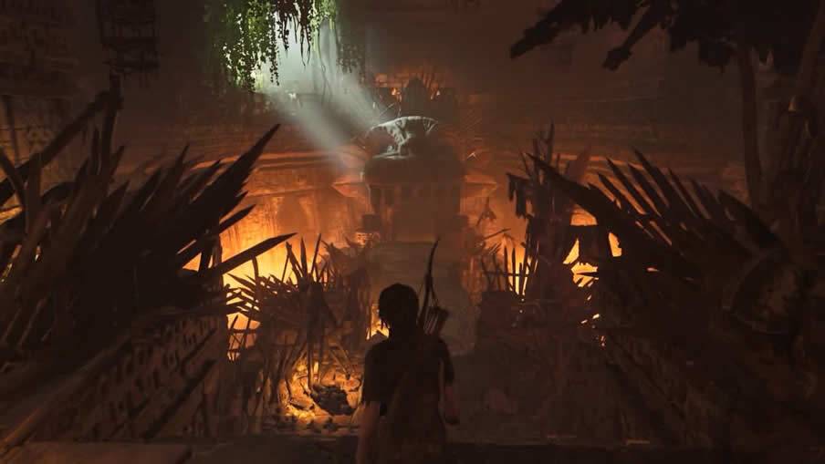 O Caminho dos Vivos - Encontre uma maneira de abrir o portão Shadow of the Tomb Raider