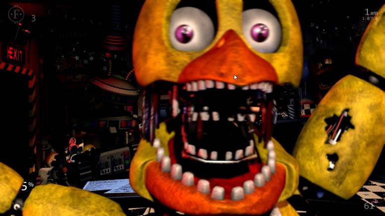 Withered Chica Jumpscare Ladies Night 3 UCN