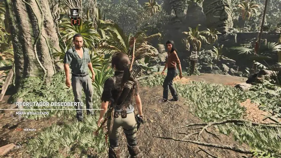 Aceitar a missão Investigue o cemitério Shadow of the Tomb Raider