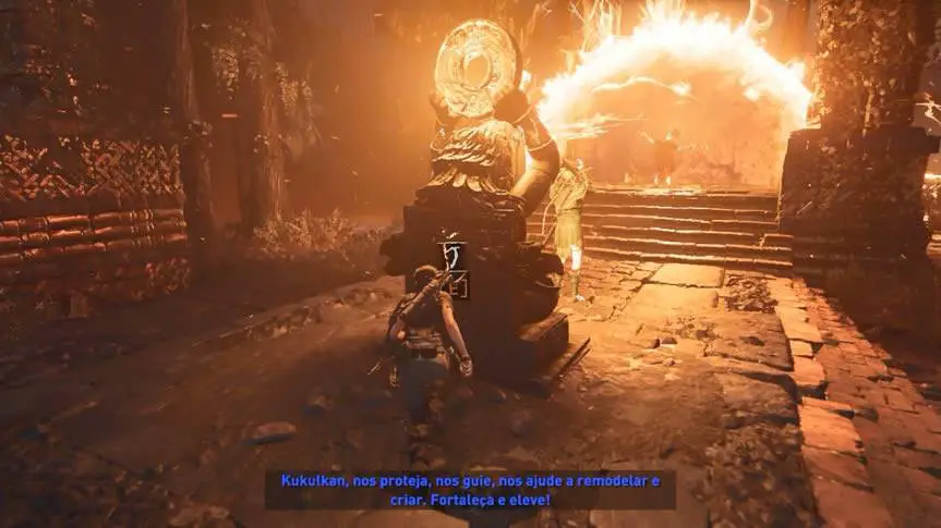 Destruindo mecanismos chefe final Shadow of the Tomb Raider