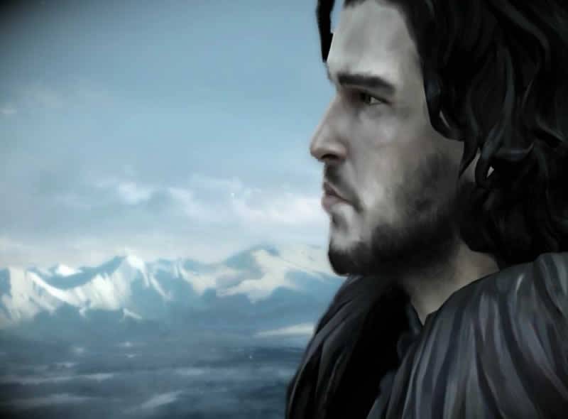 Jon Snow no jogo Game Of Thrones