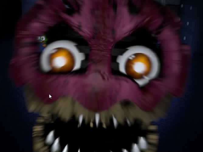Cupcake atacando em Five Nights at Freddy’s 4