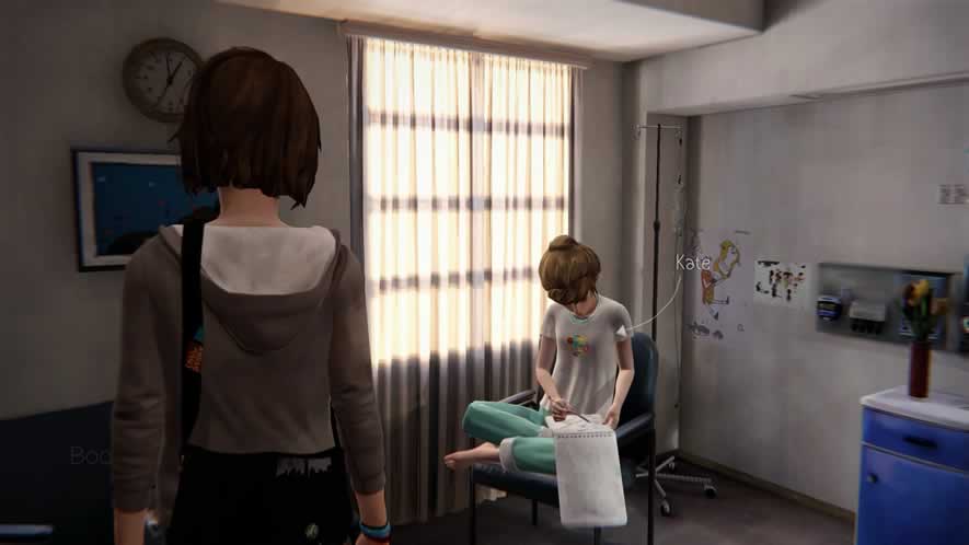 Visitando Kate no hospital