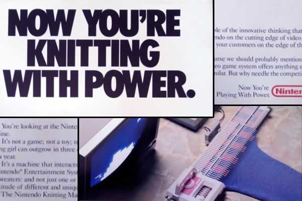Nintendo Knitting Machine maquina de costura da nintendo