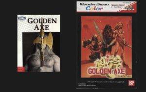 Capa golden axe Commodore 64 e wonder swan color