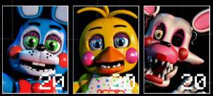 Toy Bonnie Toy Chica e Mangle